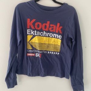 Women’s Kodak Long Sleeve Graphic T Shirt Ektachrome NWT